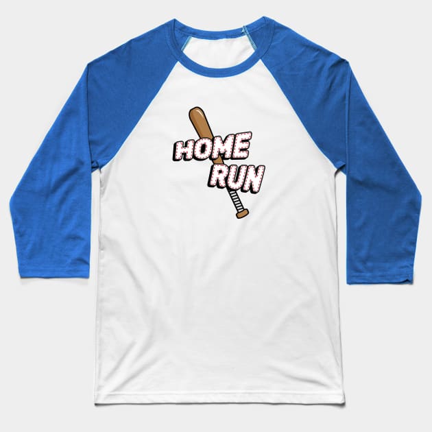 Home Run Baseball Baseball T-Shirt by Adrian's Outline